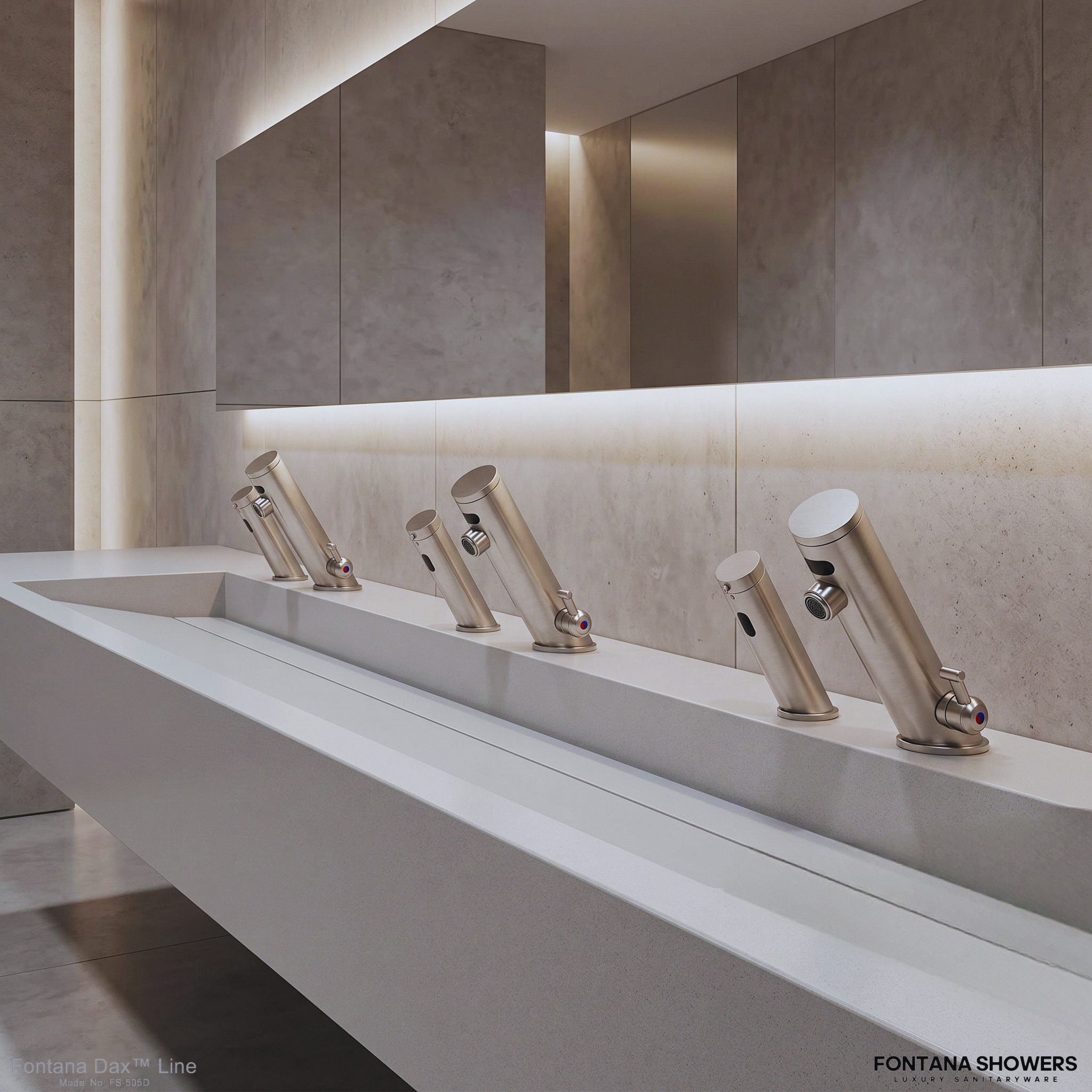 Architect reviewing BIM and Revit files for commercial restroom touchless faucet specifications