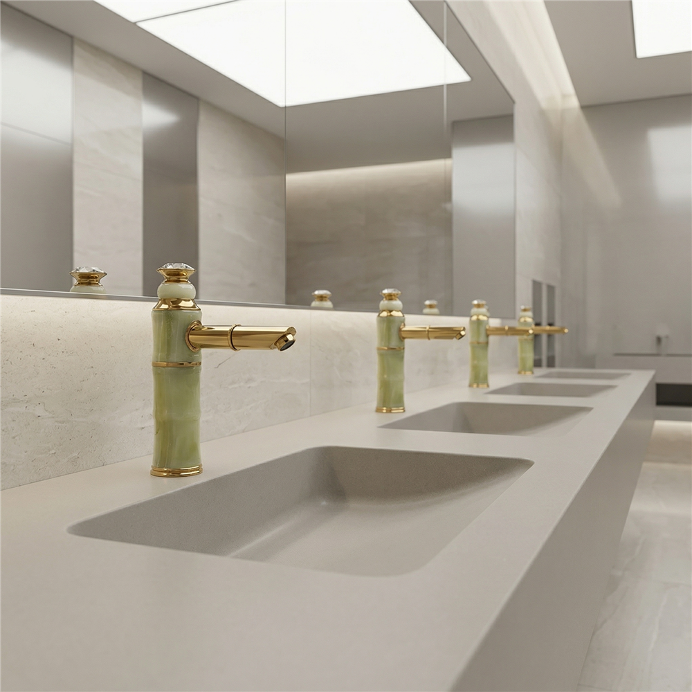 Kohler commercial hands-free faucet with electronic sensing technology